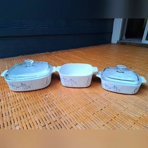 Shadow Iris Corningware Pyrex Dish Set